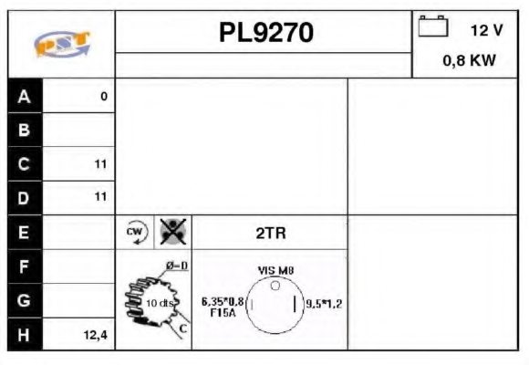 SNRA PL9270 Starter
